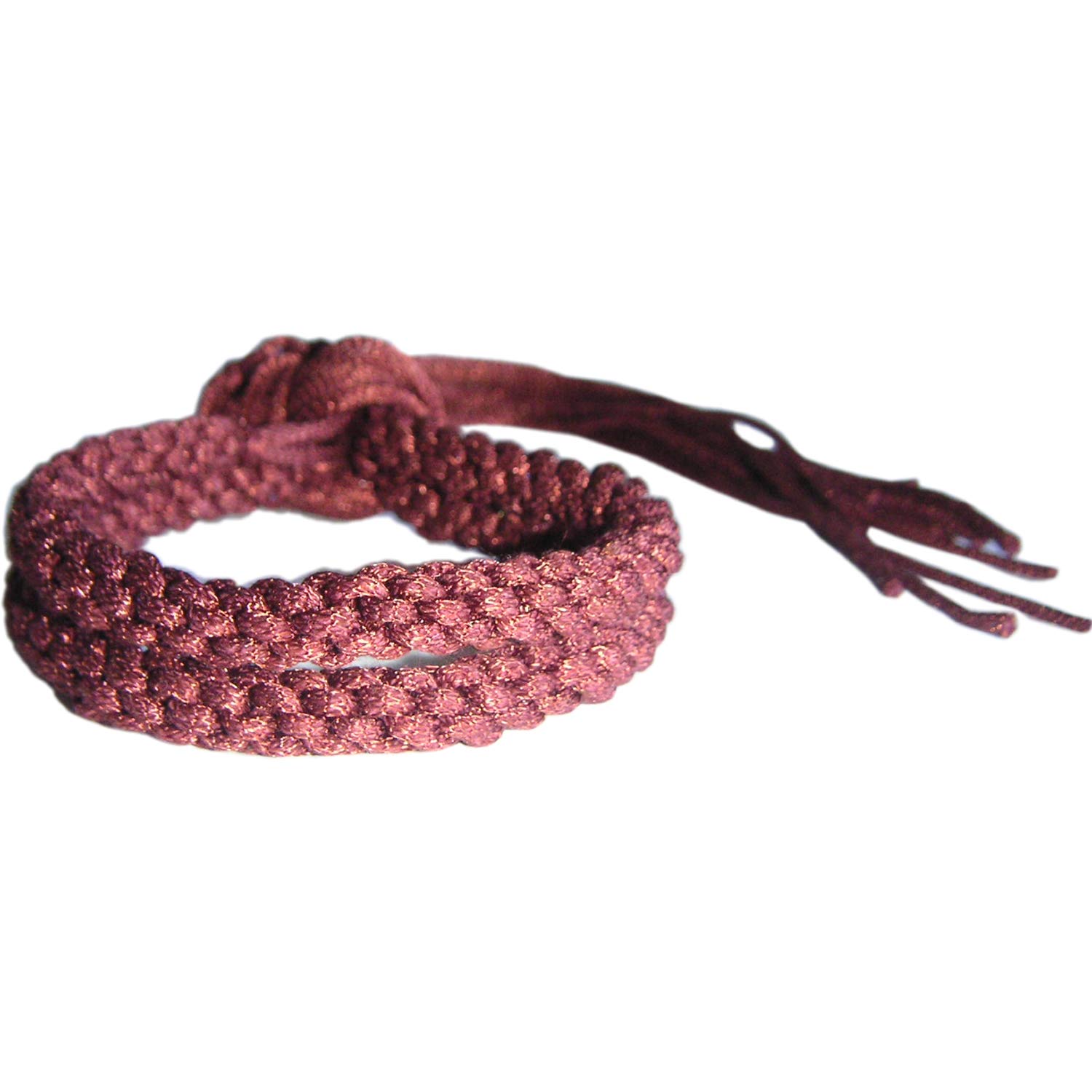 BROWN DUO MUAY THAI KICKBOXING RING FIGHTERS TRADITIONAL PRAJIOUD PRAJEAT ARM BANDS (PAIR)
