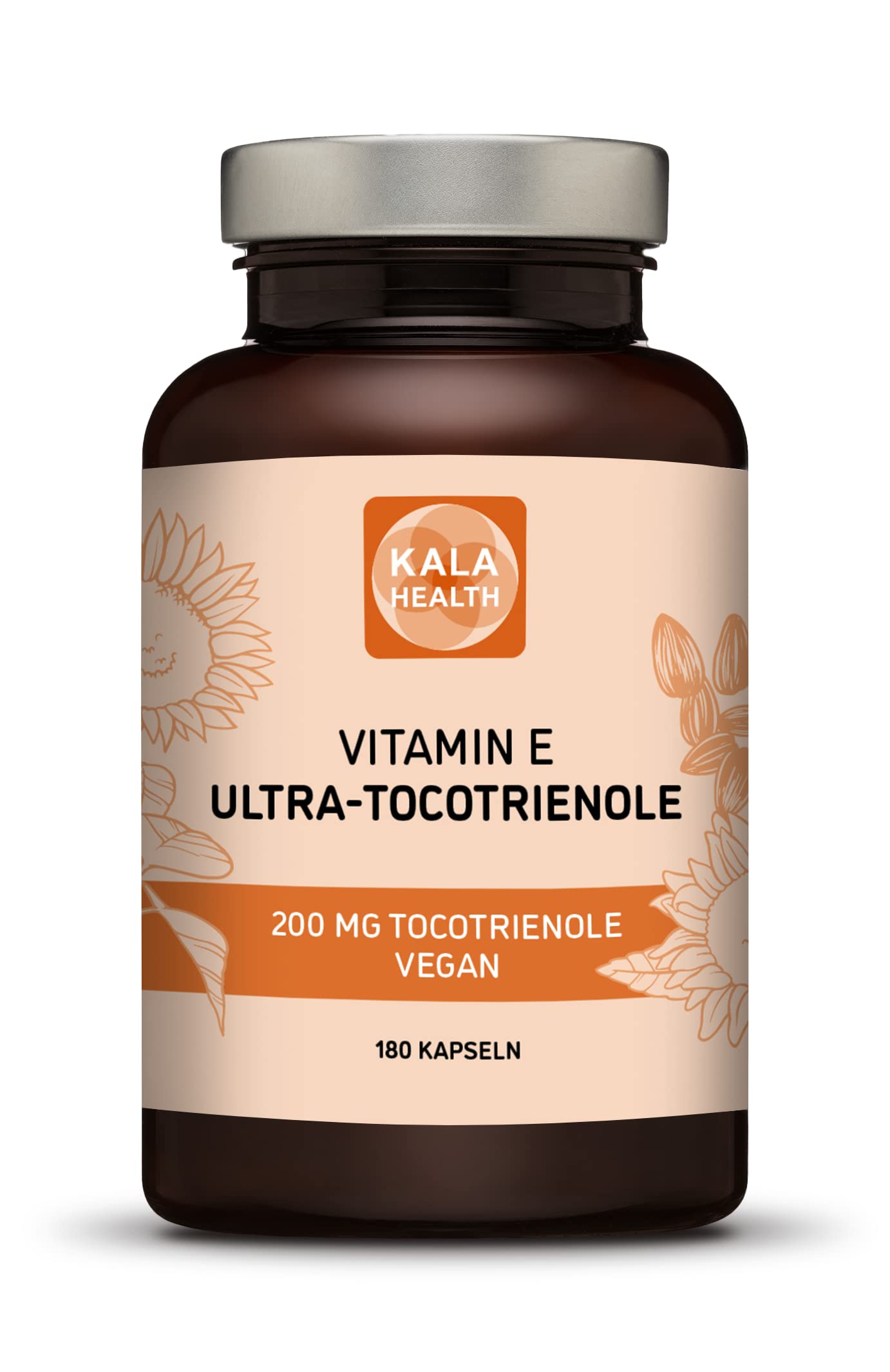 Kala Health Ultra Tocotrienol 200mg Vitamin E Vegan alle 4 Tocotrienole Alpha Tocotrienol +Beta Tocotrienol Gamma Tocotrienol Delta Tocotrienol - Tocotrienol-Komplex
