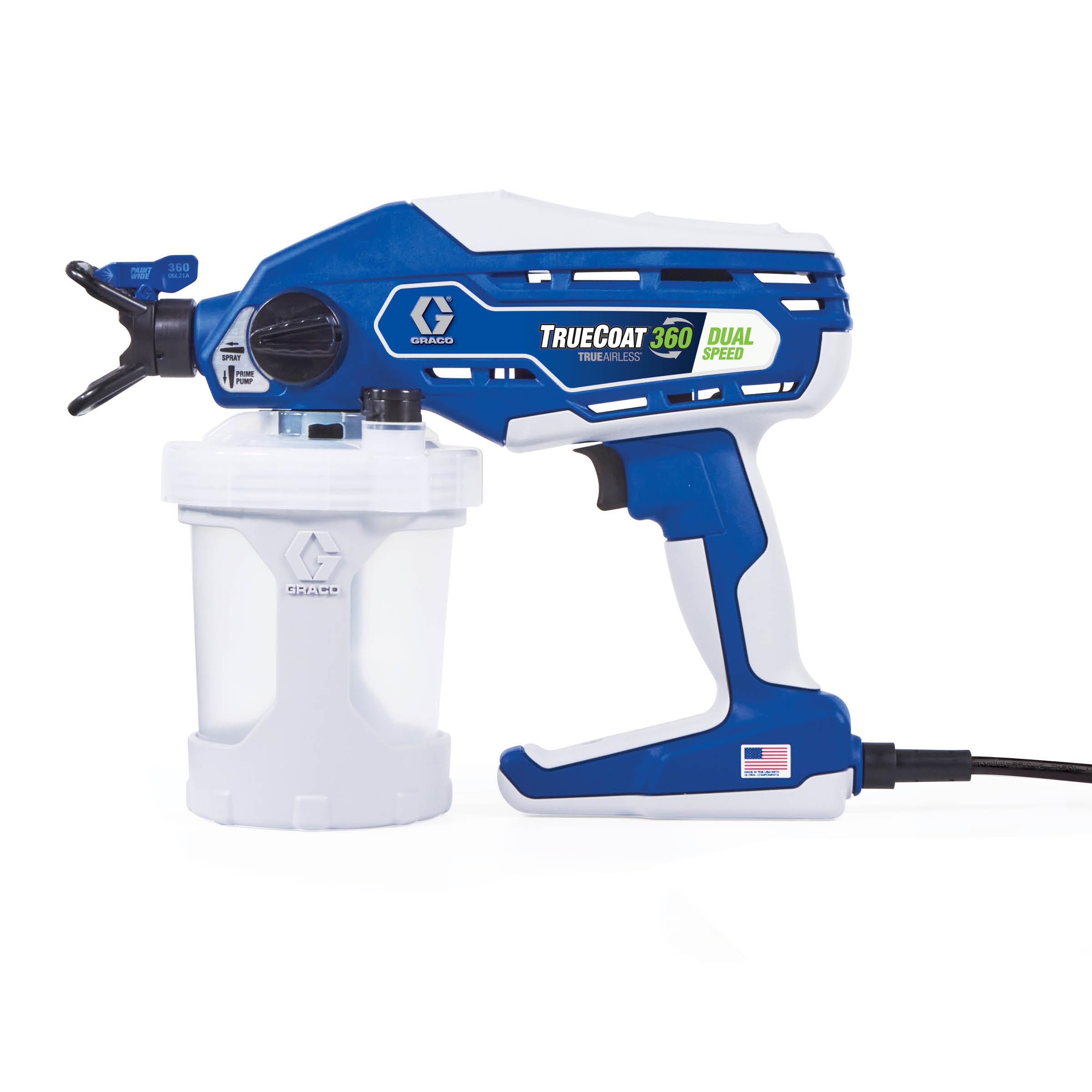 Magnum by Graco 26D520 TrueCoat 360 Dual Speed - Ręczne, przewodowe Airless system natryskowy, Model UE, użytku domowego, do małych dekoratorskich projektów (maks. ciśnienie 138 bar)