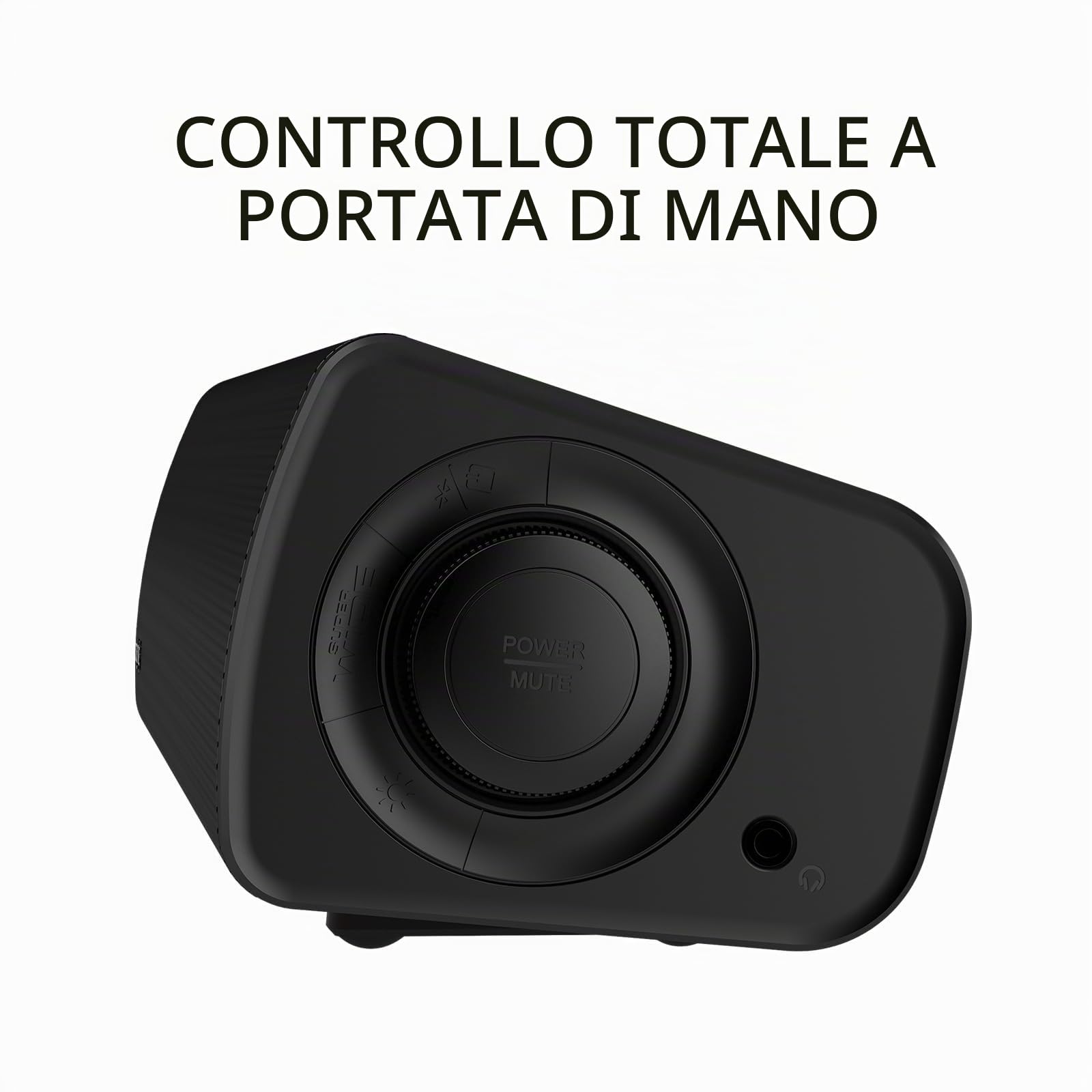 Soundbar compatta da gaming Sound Blaster GS3 con RGB e tecnologia SuperWide, alimentata tramite USB, Bluetooth 5.4, porta di uscita cuffie