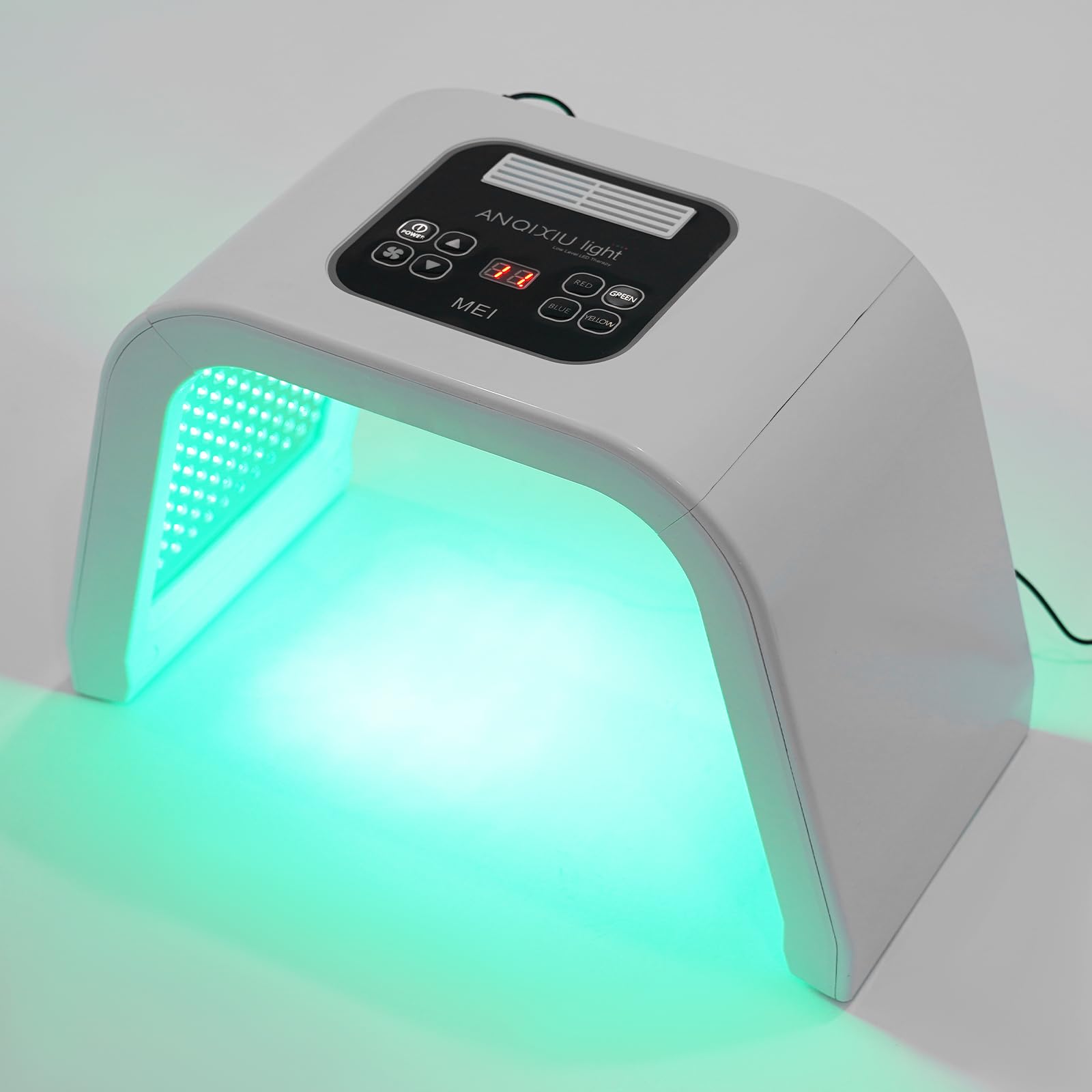 Lámpara de belleza LED de 7 colores para terapia de luz, máscara facial, dispositivo para el cuidado de la piel, mejora las arrugas, reafirma la piel, herramientas de terapia de fotones