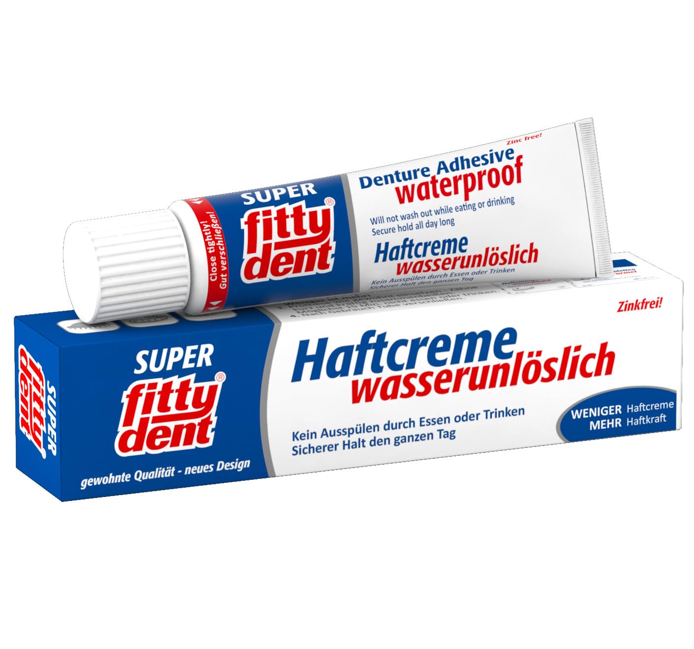 Image secondaire de FITTYDENT Crème adhésive super adhésive 40 g - Longue tenue et forte adhérence - Spécialement conçue pour les mâchoires inférieu