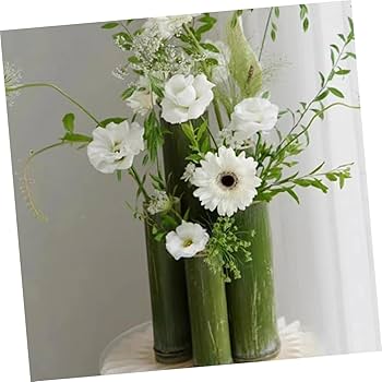 Amazon.co.jp: Happyyami 竹筒 花瓶 おしゃれ 割れない 一輪挿し