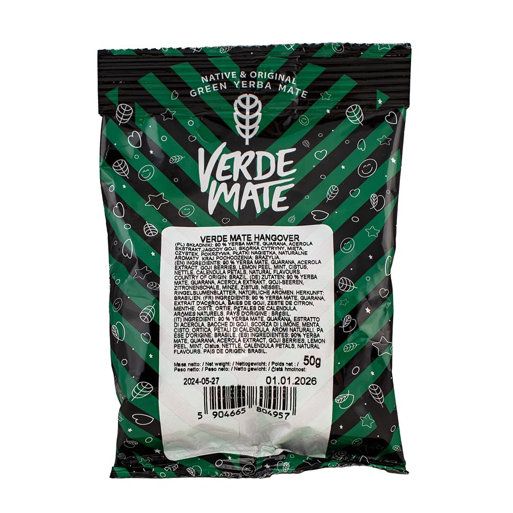 Zestaw próbek yerba mate z akcesoriami | Yerba mate Yaguar, Verde Mate, Soul Mate, Guarani, El Fuego, Rio Parana | Tykwa, bombilla i akcesoria | 10x50g | Naturalna kofeina | 500g | 0,5kg
