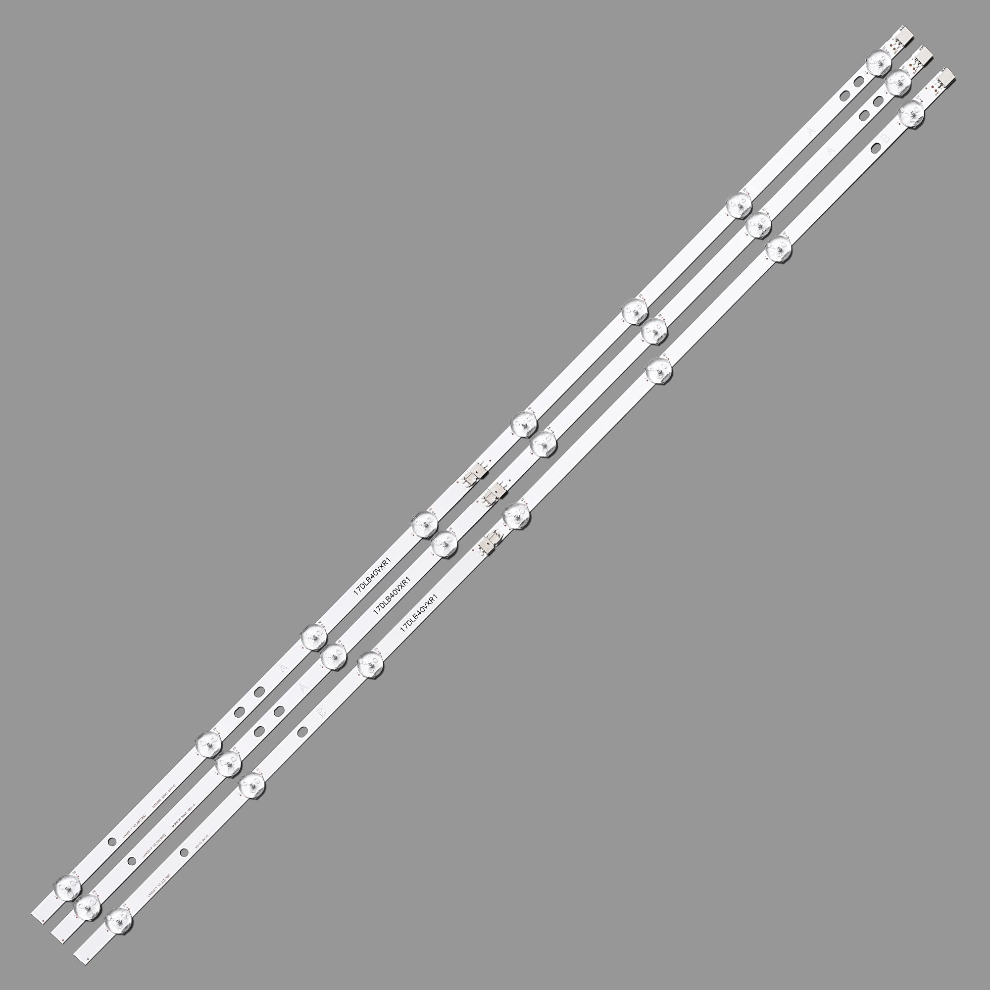 THgfdZX 3 PCS Backlight Strip Compatible with 40 Inch LIG Bush Vestel LB40017 17DLB40VXR1 VES400UNDS-2D-N11 VES400UNDS-2D-N12