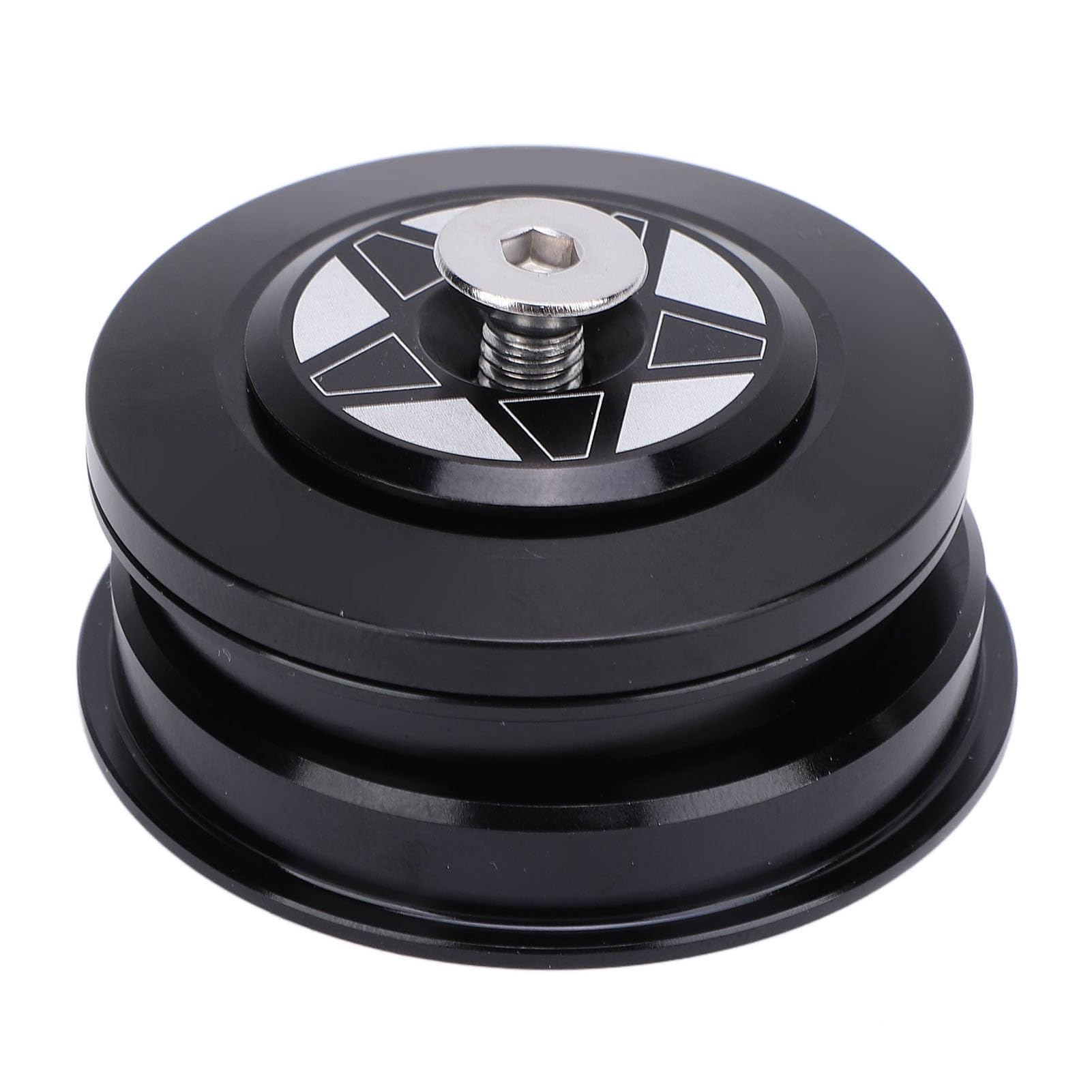 Downhill Headset,Aluminum Alloy 44-49.7mm Front Fork Bearing Double Row Ball Bearing for 28.6mm Straight Pipe