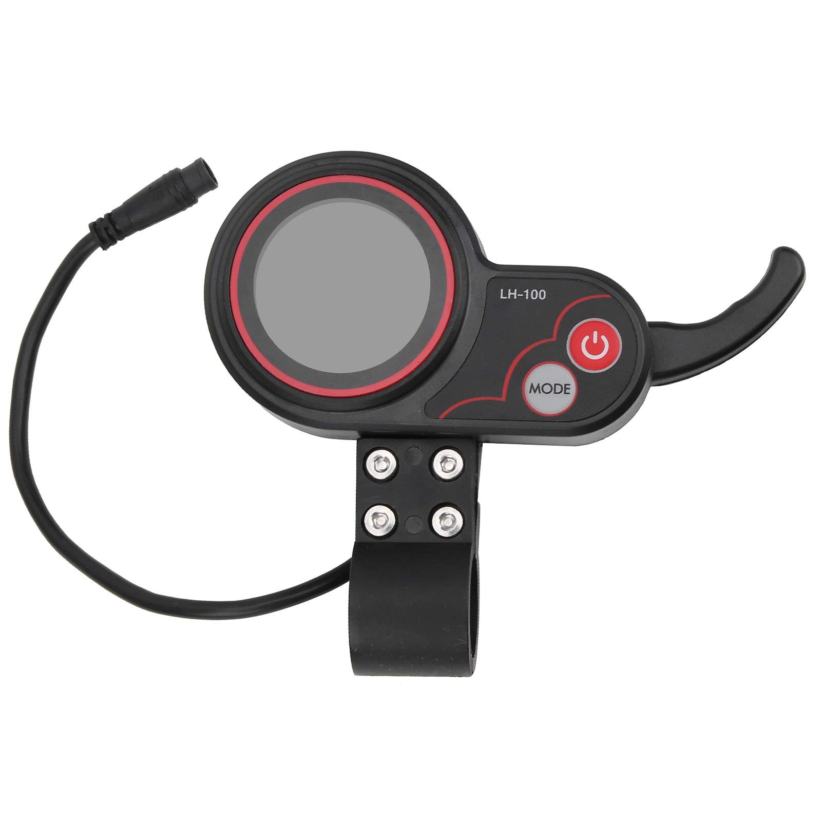 Keenso Acelerador de Pulgar para Scooter, 24V 36V 48V 60V Acelerador de Pulgar Universal 2 en 1 Velocímetro Panel de Control Manual para Scooter de Bicicleta eléctrica
