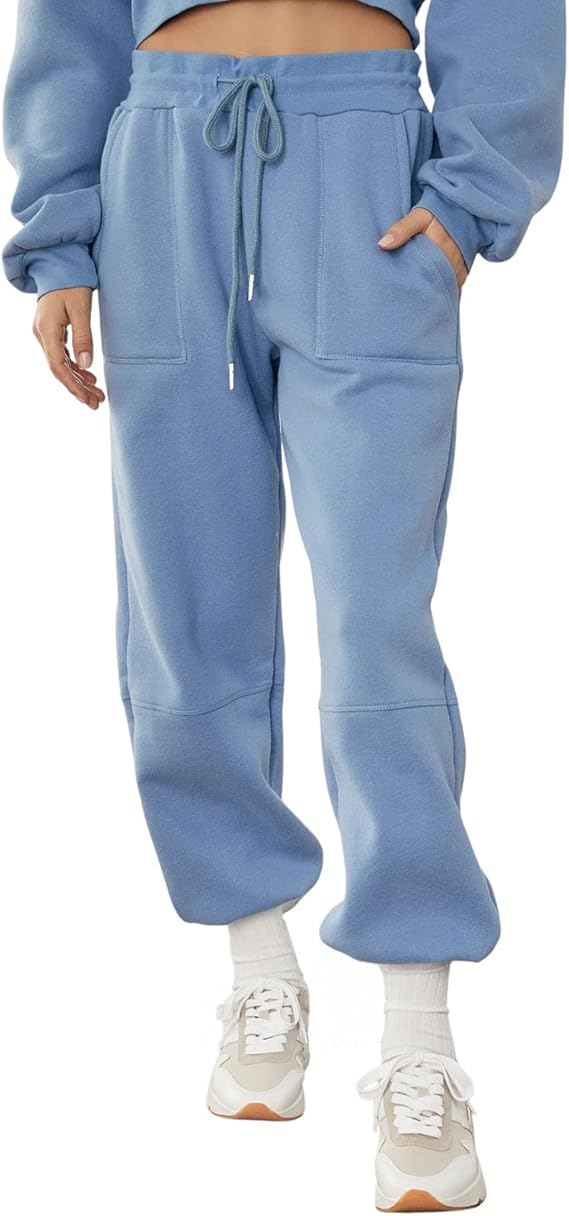 SweatyRocks Mädchen Hose | Hohe Taille Weite Beine Freizeithose Elastischer Bund