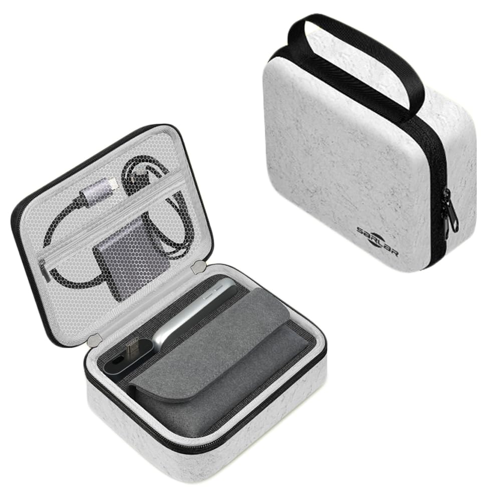 Generico Custodia rigida portatile per RayNeo AR occhiali compatibile con Air2/Air2s/Air3s/Air4 Pro/V4/GT Max tramite adattatore e cavo borsa da trasporto