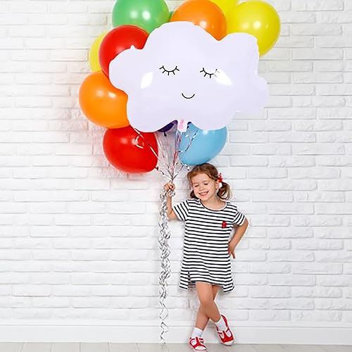Miniatura 3 de Globos de nube blanca, globos de nube, globos de Mylar en forma de nube, para baby shower, fiesta temática de nube, decoración de cumpleaños