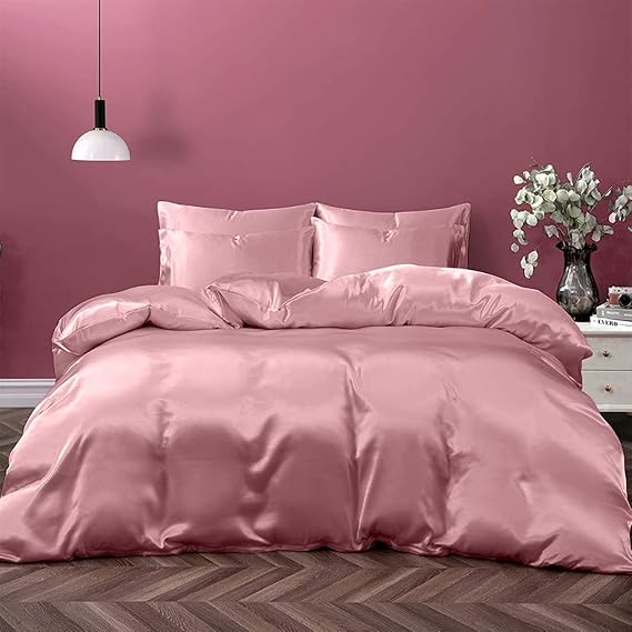 Cloud Fino 100 Pure Silk Satin Duvet with Fitted Sheet Set