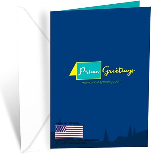 Miniatura 4 de Prime Greetings Tarjeta de cumpleaños para nieto, fabricada en Estados Unidos, ecológica, tarjeta gruesa con sobre de primera calidad, 5 x 7.75