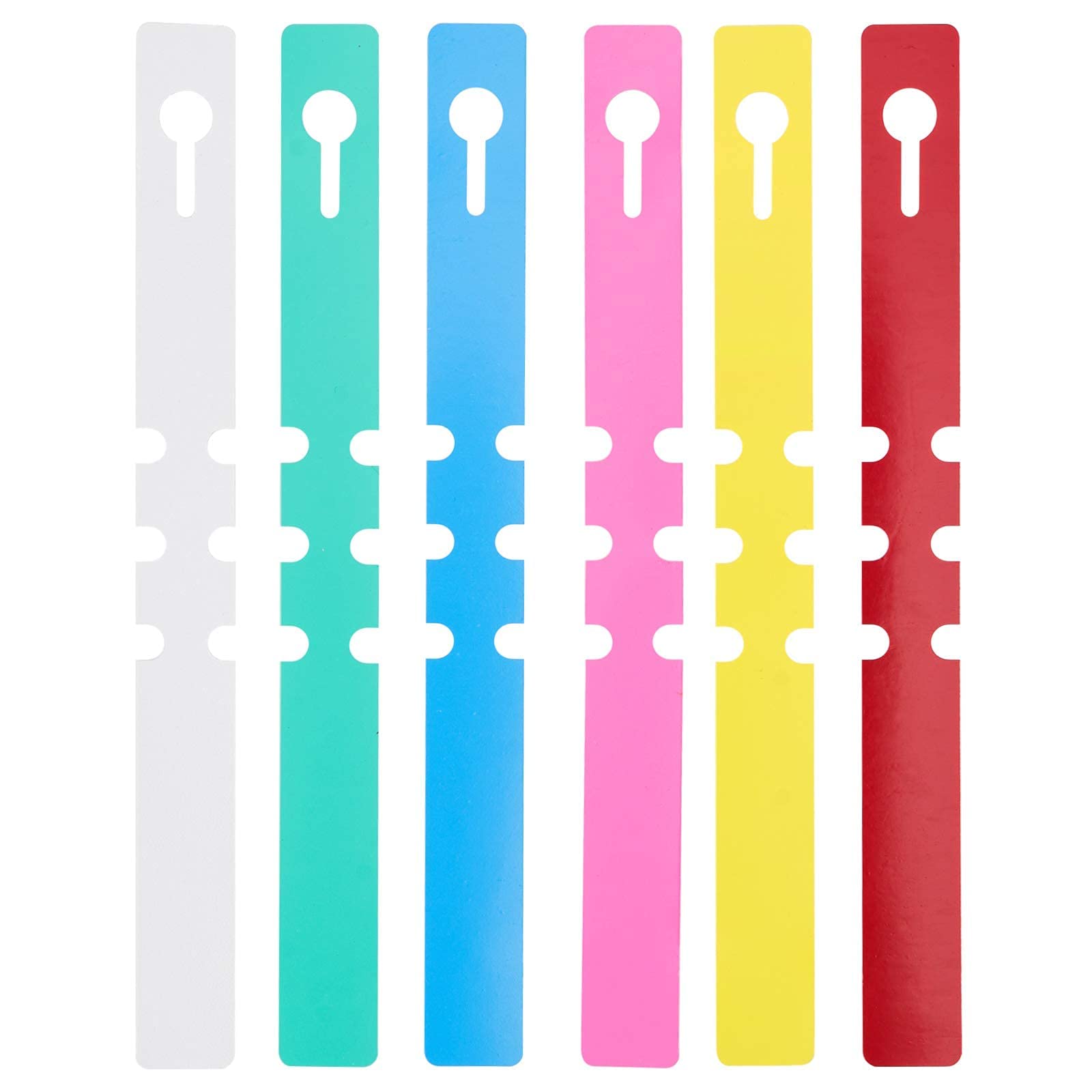 ZOENHOU 1200 etichette per piante in plastica in 6 colori, regolabili, avvolgenti, per piante da appendere, etichette per piante da giardino