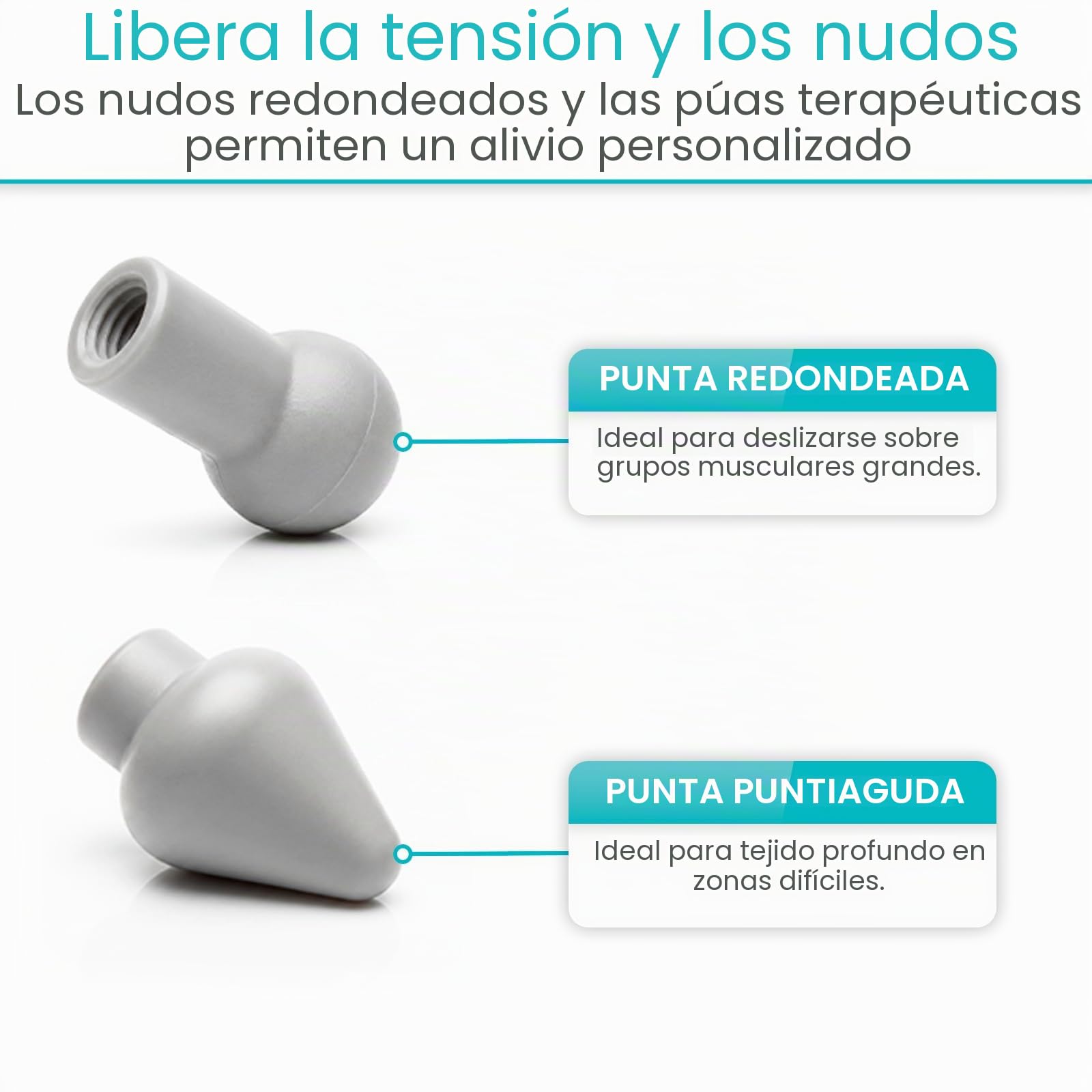 Vive Bastón masajeador de espalda y cuello, herramientas de masaje de punto de activación para aliviar el dolor y los músculos, terapia de gancho de mano para cuello, hombros, ayuda de liberación