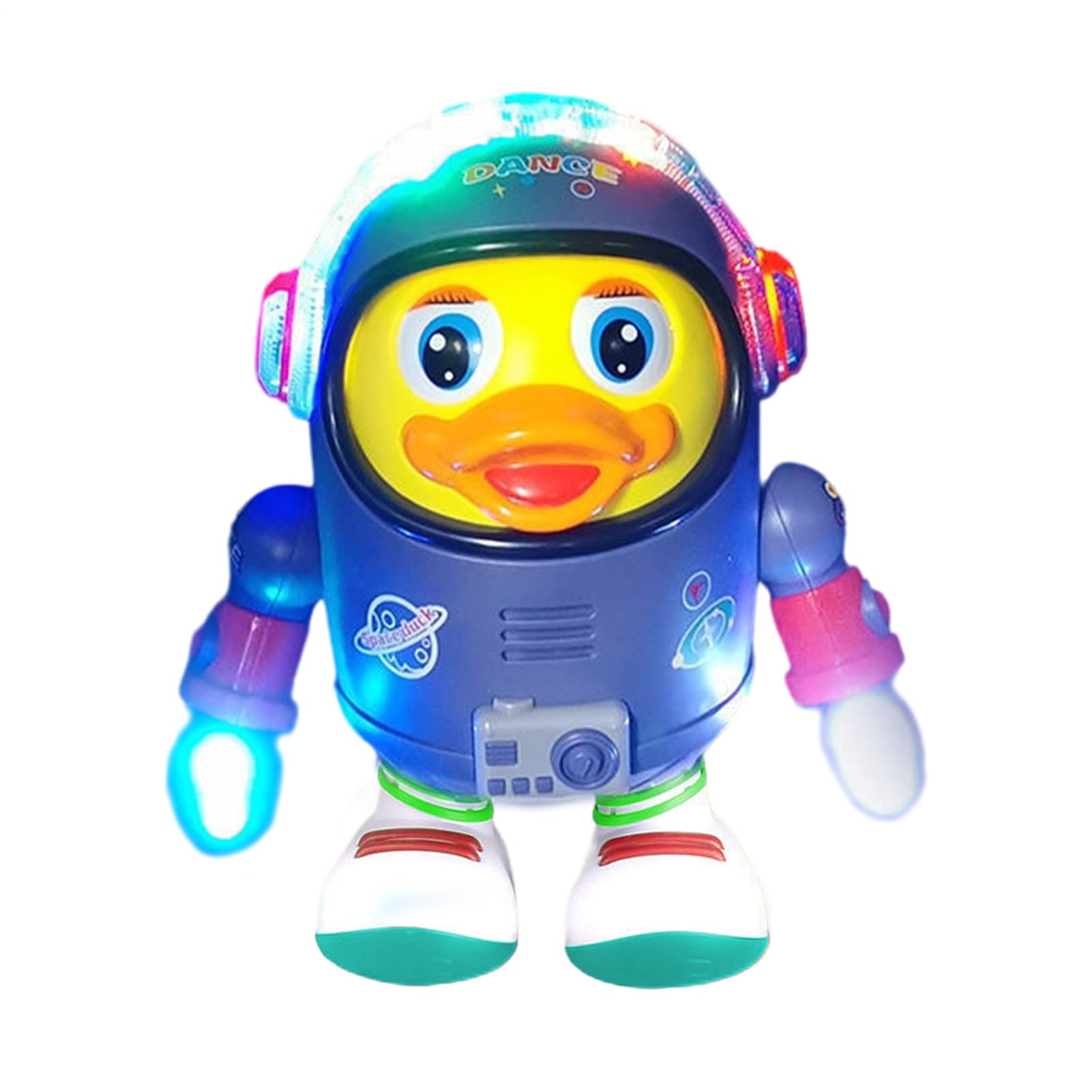 Tanxier Dancing Duck, Dancing Space Duck Toy, Wiggling Robot with Lights and Sounds for Kids 3+ Girls Boys Birthday Home School Preschool