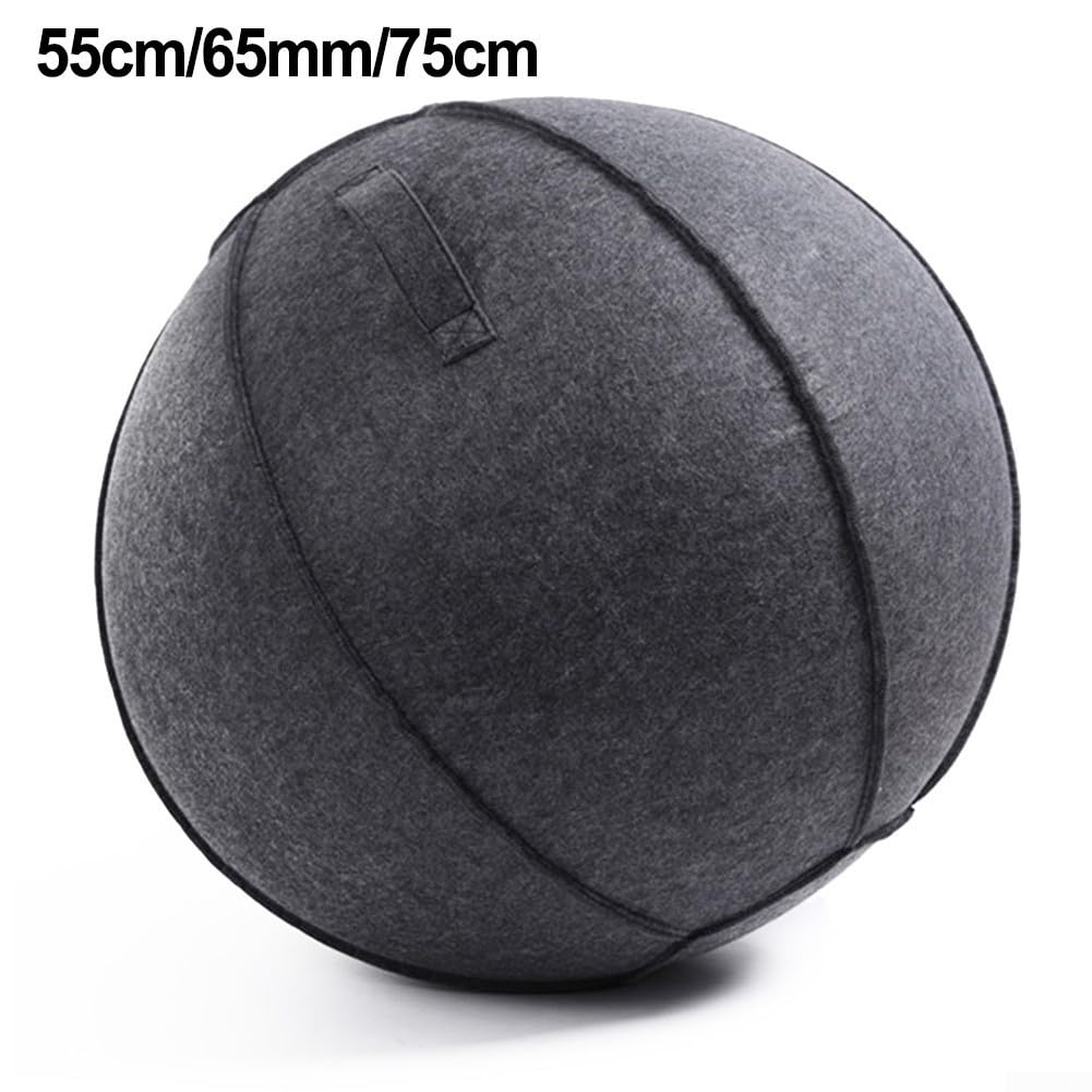 Housse de protection en feutre pour ballons de yoga 55-75 cm, pliable et résistante