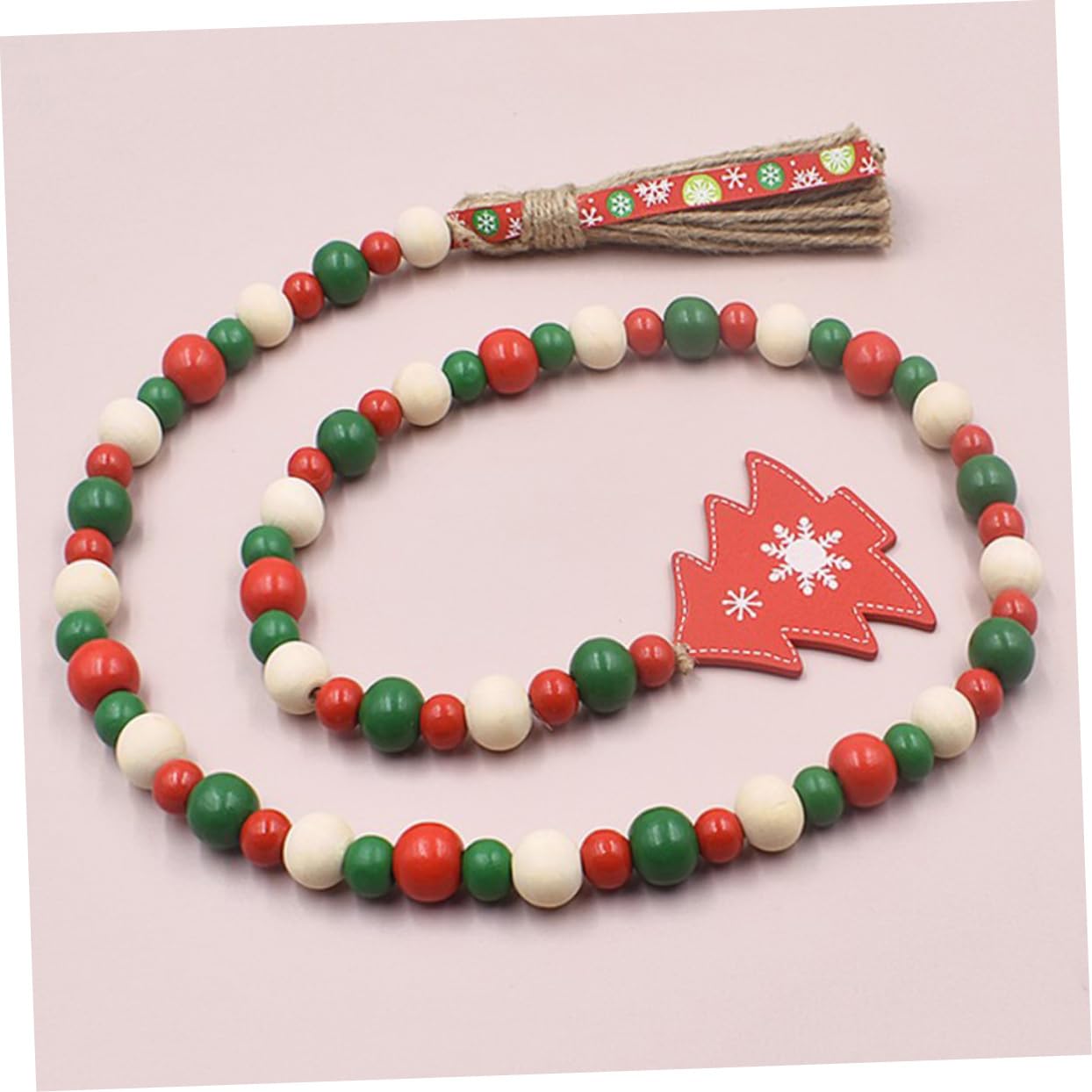 TOPBATHY 4 Stück Perlenverzierungen Weihnachtsperlengirlande Perlenquaste im Weihnachtsstil graceling Christbaum anhänger Weihnachtsgirlande Weihnachtsdekorationen Weihnachtsperlen Girlande