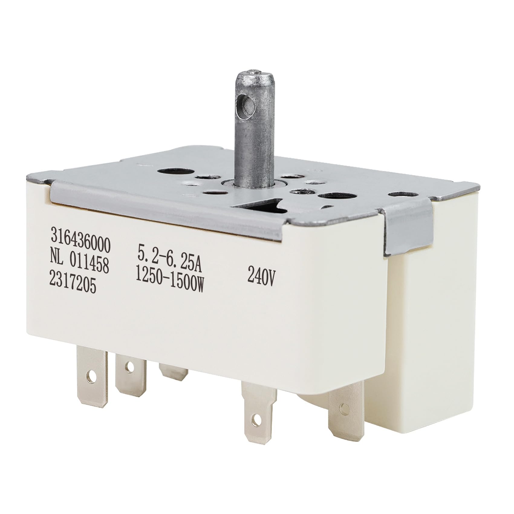 316436000 Surface Infinite Burner Range Switch, Burner Infinite Control Switch, Fits for Frigidaire (6 Inch), Replaces Part 316021500, 5304506424,