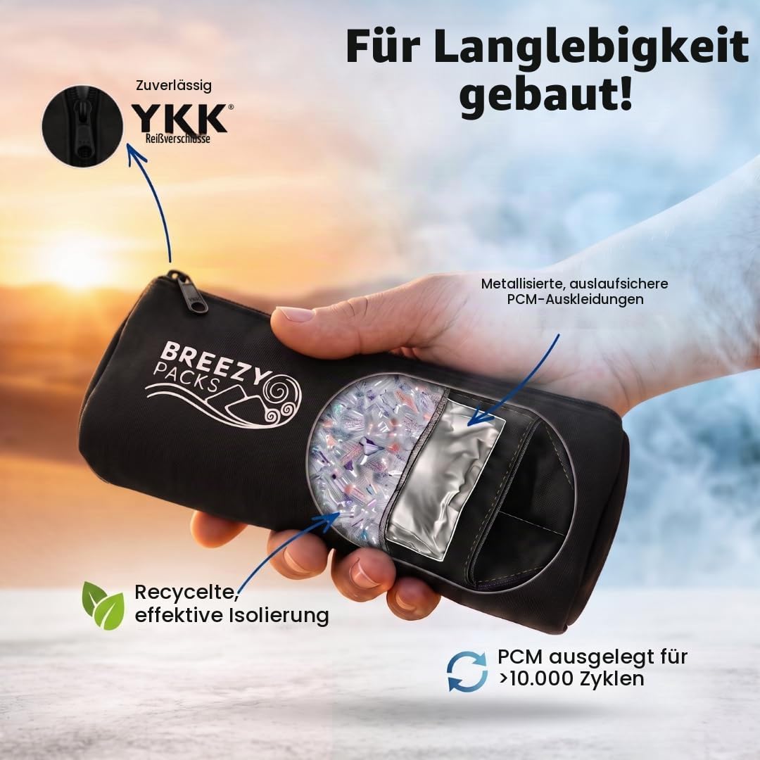 Kühltasche für Insulinstifte, 24/7-Schutz, medizinische Tasche, TSA-zugelassene Diabetiker-Tasche, hält Medikamente bei Raumtemperatur, Breezy Basic (schwarz)