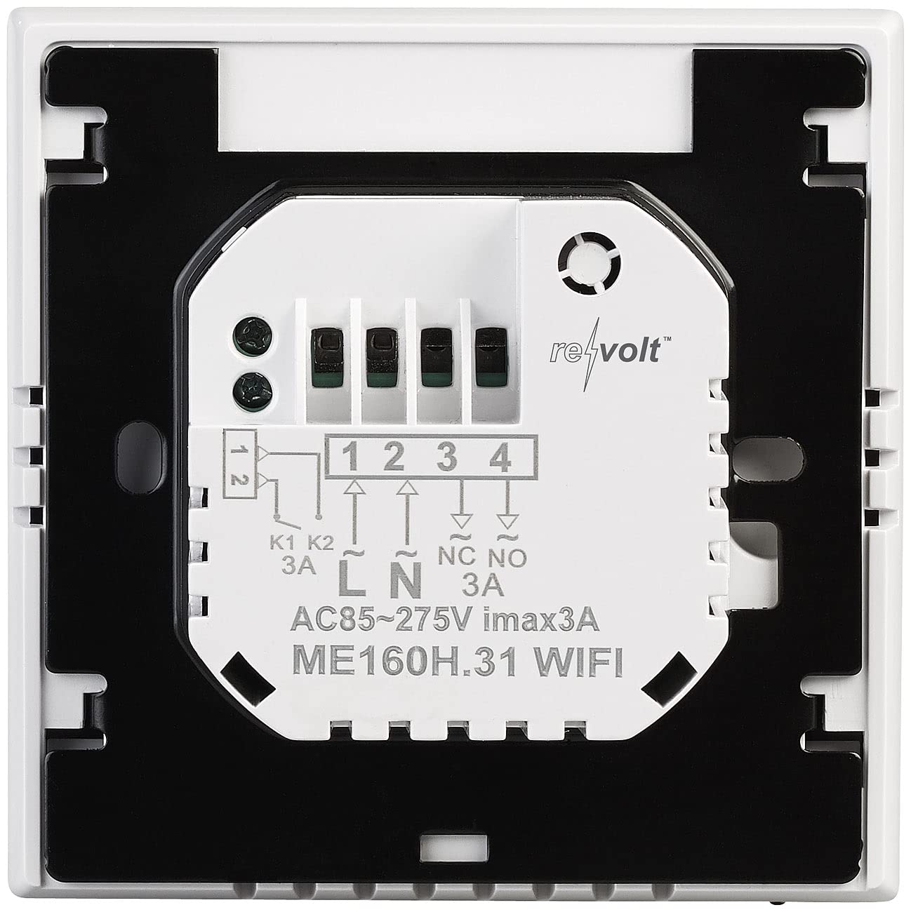 revolt Thermostat Fußboden: 2er-Set WLAN-Thermostate für Fußbodenheizungen, Touchdisplay (Infrarotheizung WLAN, Wandthermostat Heizung, Handy)