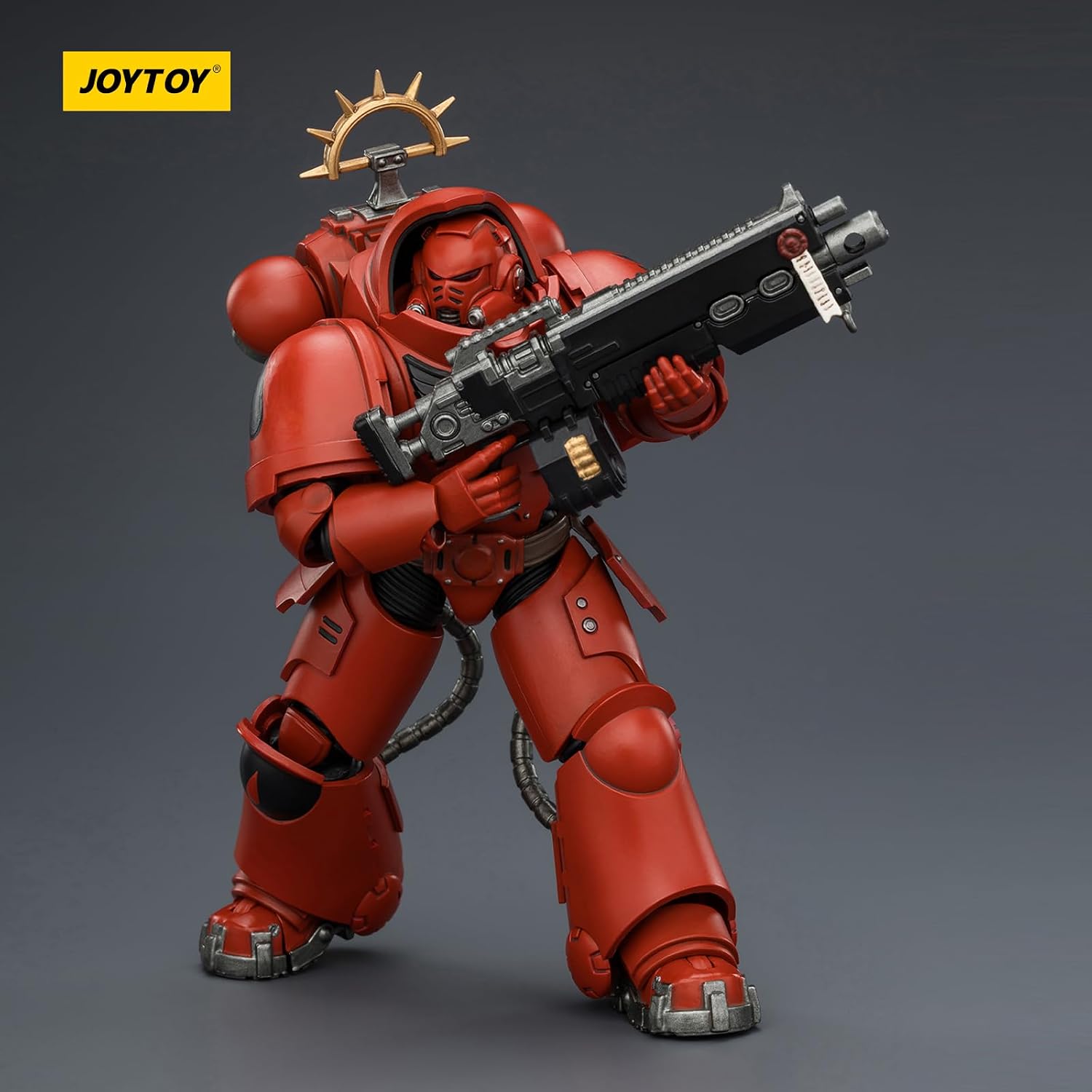 JOYTOY Warhammer 40k Space Marine 2, Game Edition Blood Angels Heavy Intercessor with Heavy Bolt Rifle and Bolt Pistol 1/18 Action Figure Collect and Display Model image 5