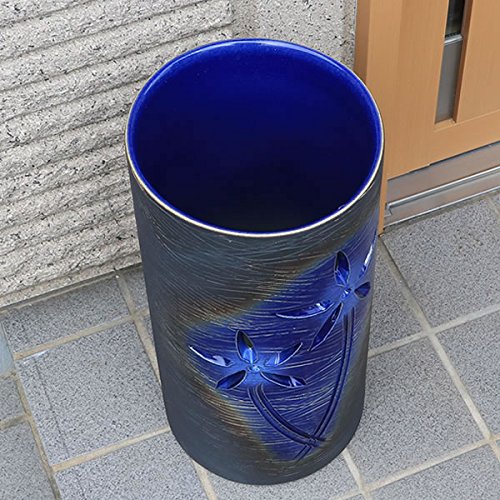 Amazon｜信楽焼 花彫り傘立て しがらき焼 笠立て 陶器 おしゃれ kt