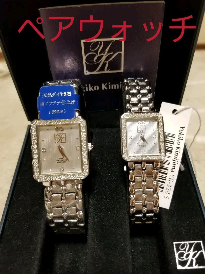 Amazon.co.jp: 純プラチナ仕上げ文字盤に0,03CTのダイヤつきベゼルも  