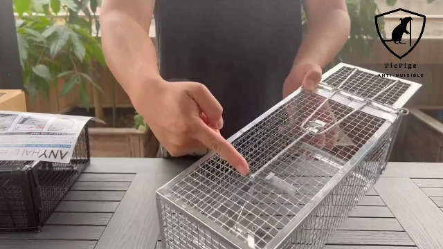 Picpige 2Pcs Piège à Rats Multi-Catch Cage - Sans Tueur - Réutilisable - Intérieur/Extérieur