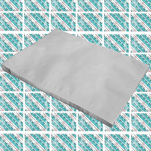 Dry-Packs 60 - 1 Gallon ShieldPro Mylar Bags (10"x14") & 60 - 300cc Oxygen Absorbers (In packs of 20) For Dried Dehydrated and Long Term Food Storage - Food Survival,Silver,MB10x14-300CC-60PK-OB - Thumbnail 2
