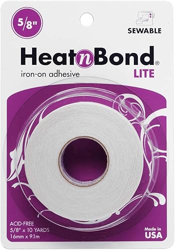 HeatnBond Adhesivo Lite, 5/8 pulgadas x 10 yardas