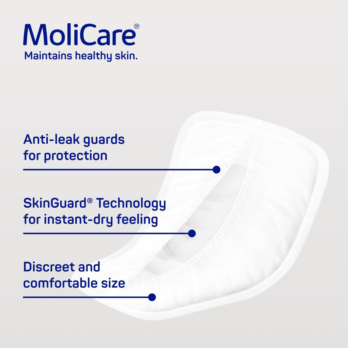 MoliCare MEN Pad 4 krople, dyskretne wkładki do inkontynencji, ochrona w przypadku lekkiego do umiarkowanego wycieku moczu, ochrona przed wyciekiem, natychmiastowe uczucie suchości, zaawansowana