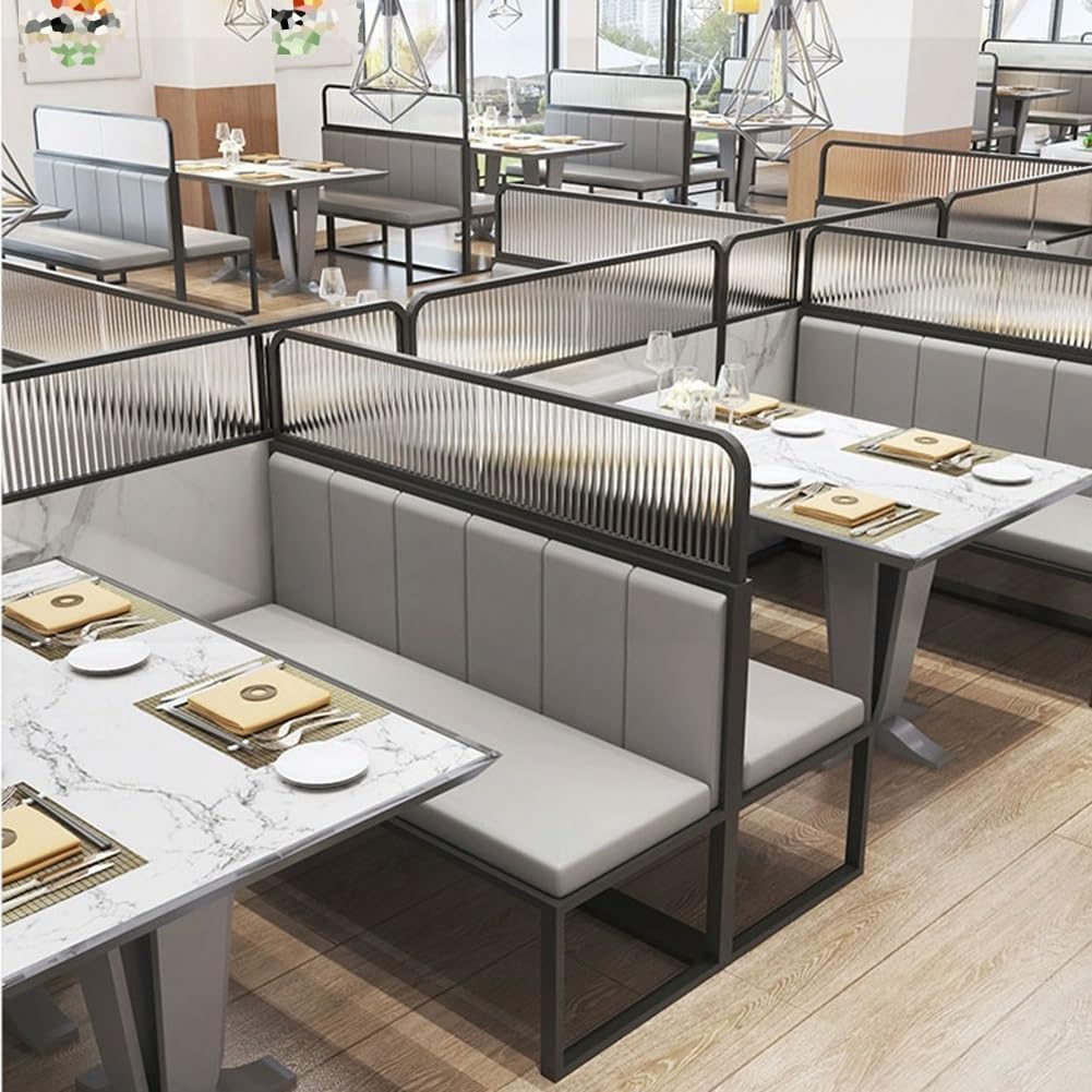 Panneau de séparation de bureau en fer noir - Cloisons décoratives élégantes pour préserver l'intimité au bureau, dans les espaces de restauration et à l'hôtellerie - Solutions d'aménagement