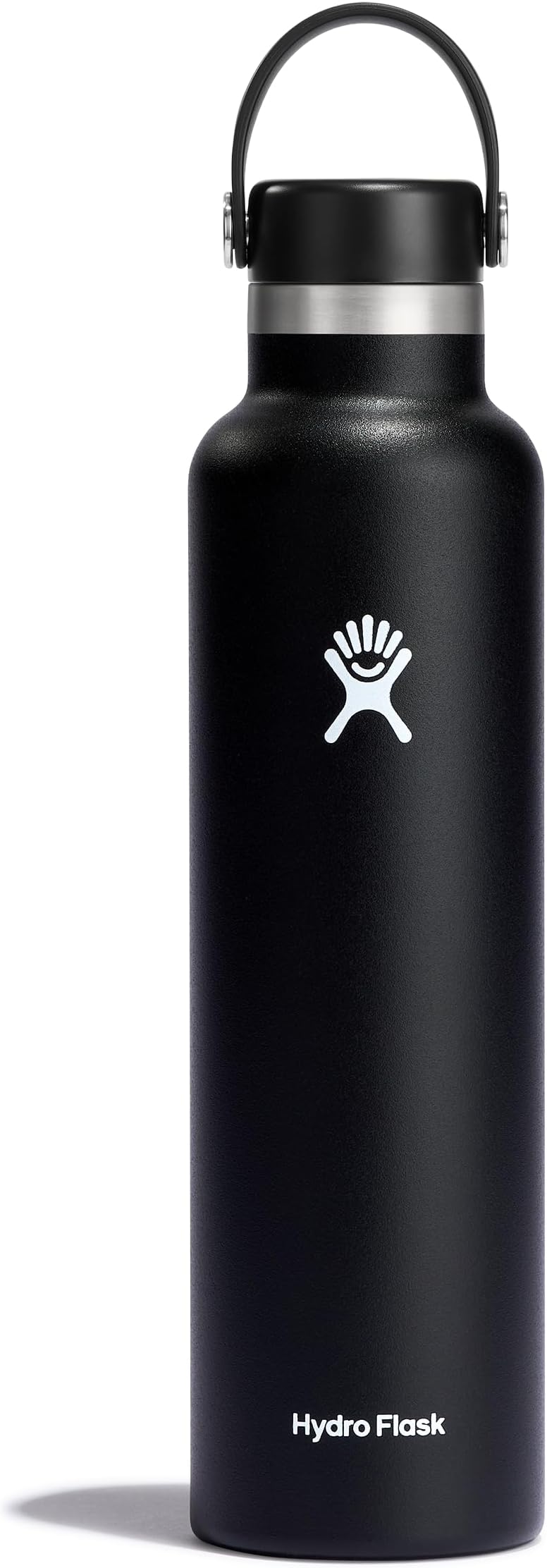 Hydro Flask Water Bottle - Insulated Stainless Steel - Non Spill, Leakproof in 24 Oz Black