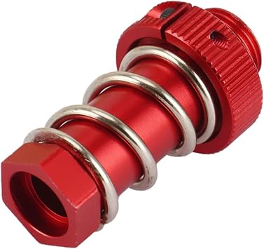Aluminum Servo Saver Tube with Clamping Nut for Arrma 1/8 Kraton 6s Senton Talion Typhon 1/7 Infraction Mojave Upgrades PartsRed