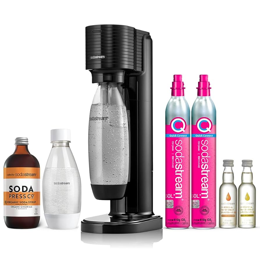 【新品・未開封】ソーダストリームGAIA スターターキット　ブラック Amazon.co.jp: [公式] ソーダストリーム GAIA(ガイア