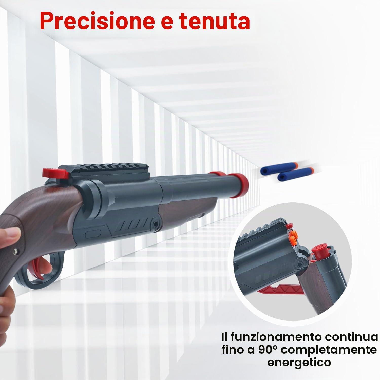 Schiuma Blaster Toy - Doppio Tubo Morbido Proiettile Pop-Up Shell, 2-in-1 Pistola Blaster Schiuma, Regalo Per Bambini, Giocattolo Giovanile Soft Bullet Education Model Game, 6+Boys…