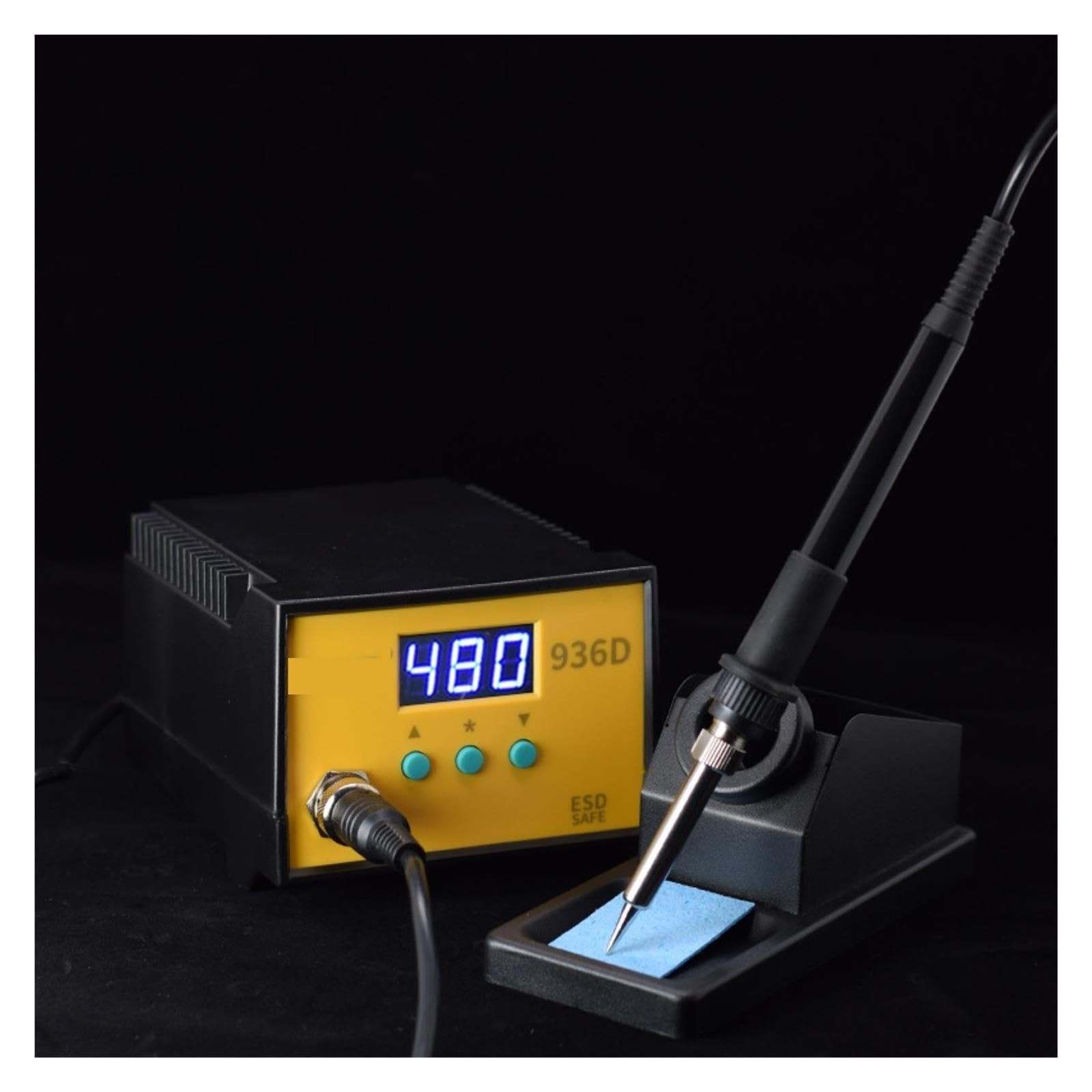 Stazione di saldatura, Stazione di saldatura 936D 60W Digitale a temperatura costante Saldatore elettrico per riparazione PCB domestico