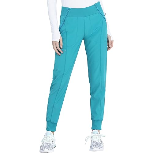 Infinity Cherokee Jogger Scrub Pants for Women Mid Rise Cargo Pocket with 4-Way Stretch Moisture Wicking Technology -CK110A