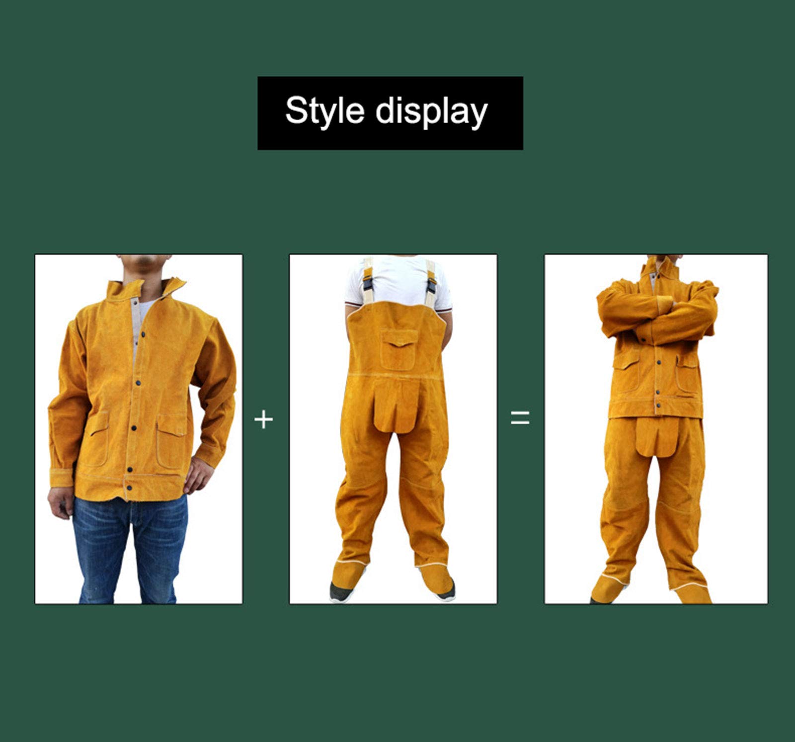 Backbayia Kleidung Schweißen/Schürze, Schutzkleid Produktbild-Vorschau 3