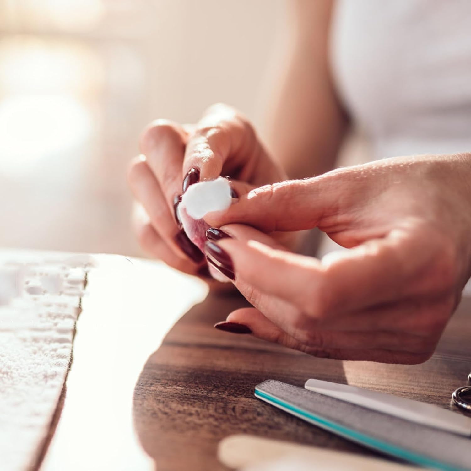 2pcs Mini Cotton for Makeup Removal Absorbent Cotton Gentle and Soft for for Manicure and Daily