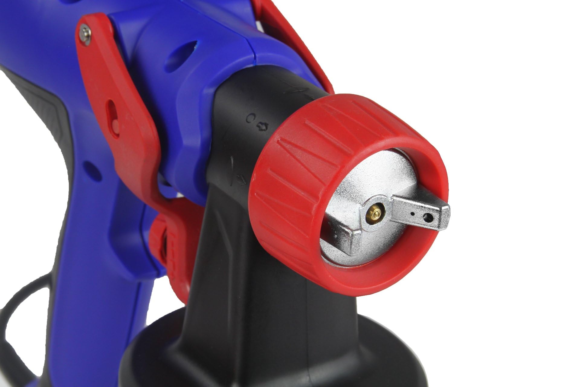 Elektryczny pistolet natryskowy | 600 W | Maksymalny przepływ 0,5 l/min | Dysza metalowa 1,8 mm | Zbiornik 1 litr | do farb olejowych akrylowych emulsyjnych, impregnujących podkładów lakierniczych