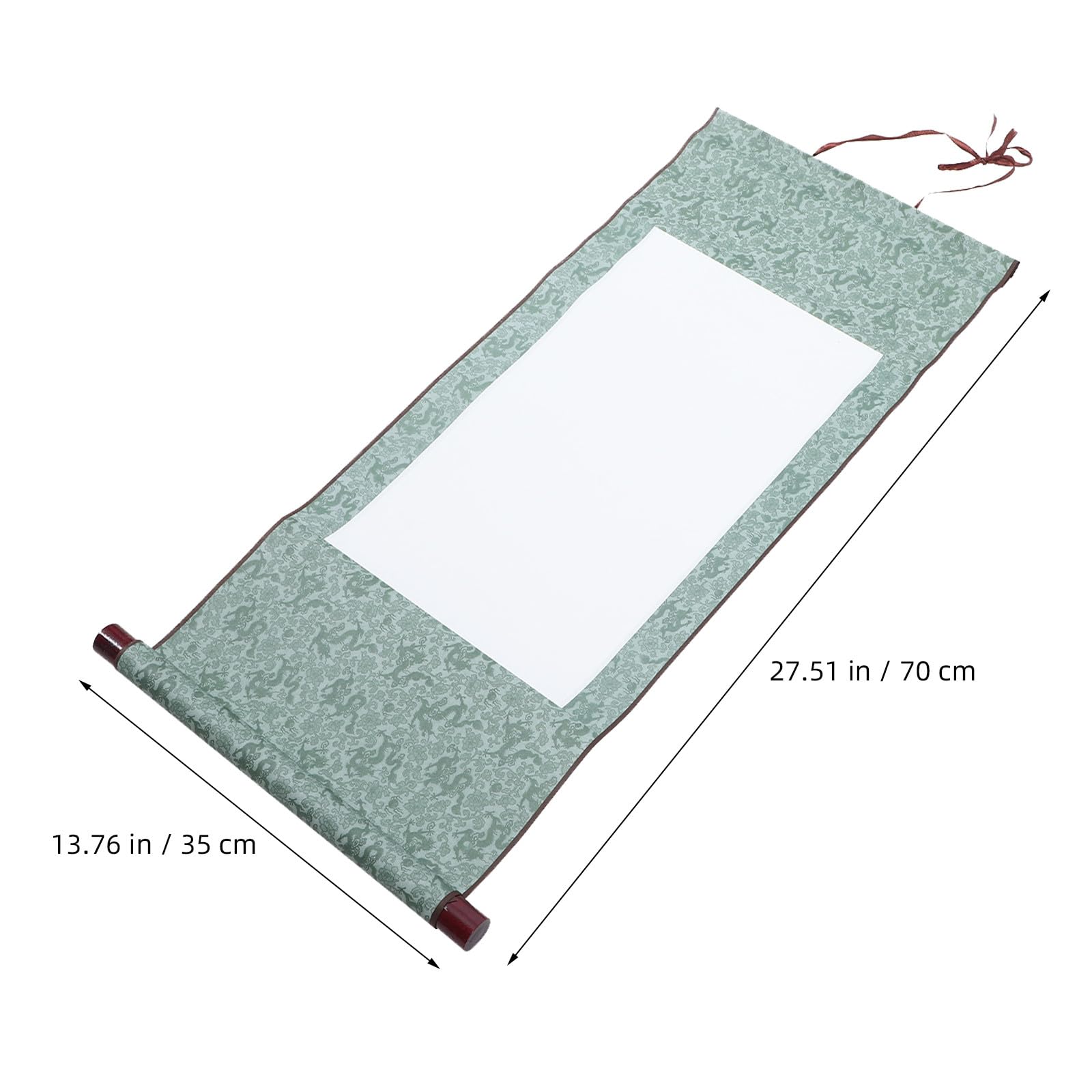 YARNOW 12 sztuk chińskich zwojów kaligraficznych - puste wiszące zwoje rysunkowe - 27,6 x 13,8 cala, wiszące, puste, papier Xuan do projektów artystycznych DIY