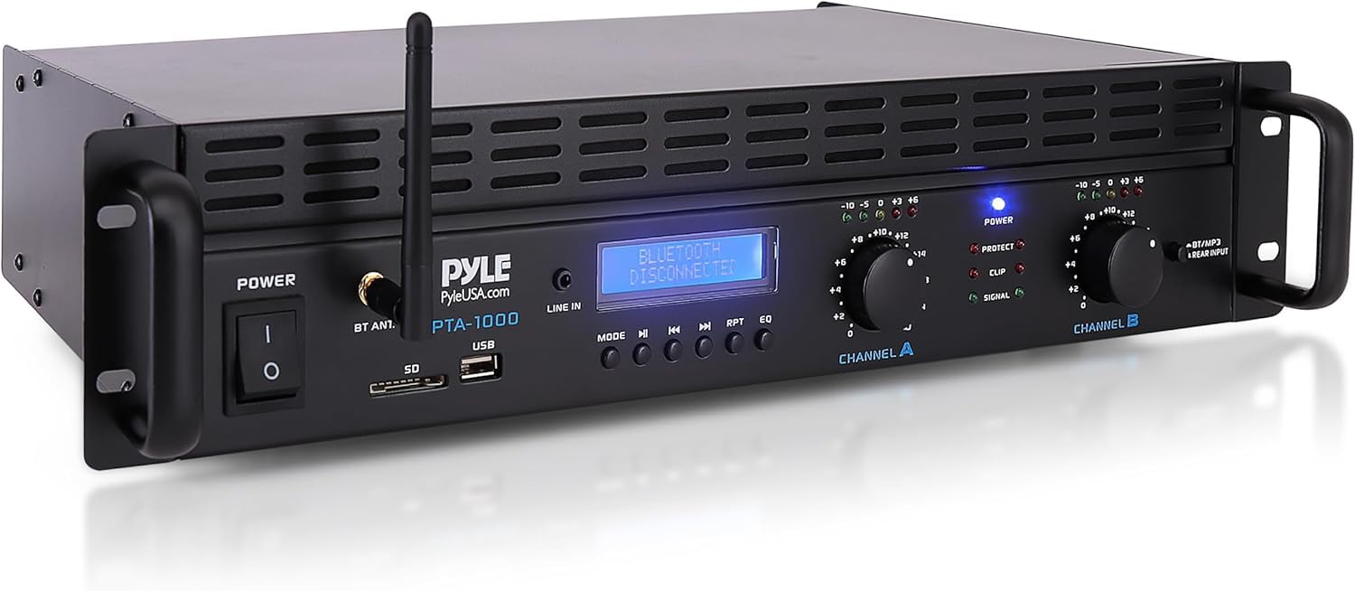 PyleUsa Home Audio Amplifier kino domowe, odbiornik stereo, dźwięk przestrzenny