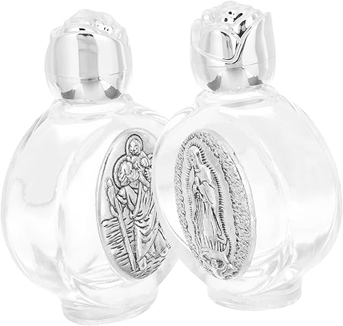 Miniatura 8 de ABOOFAN 10 unidades de aceite de recipiente pequeño recargables con botellas de vidrio dorado para festivales de Pascua para fiesta de diseño Jesús