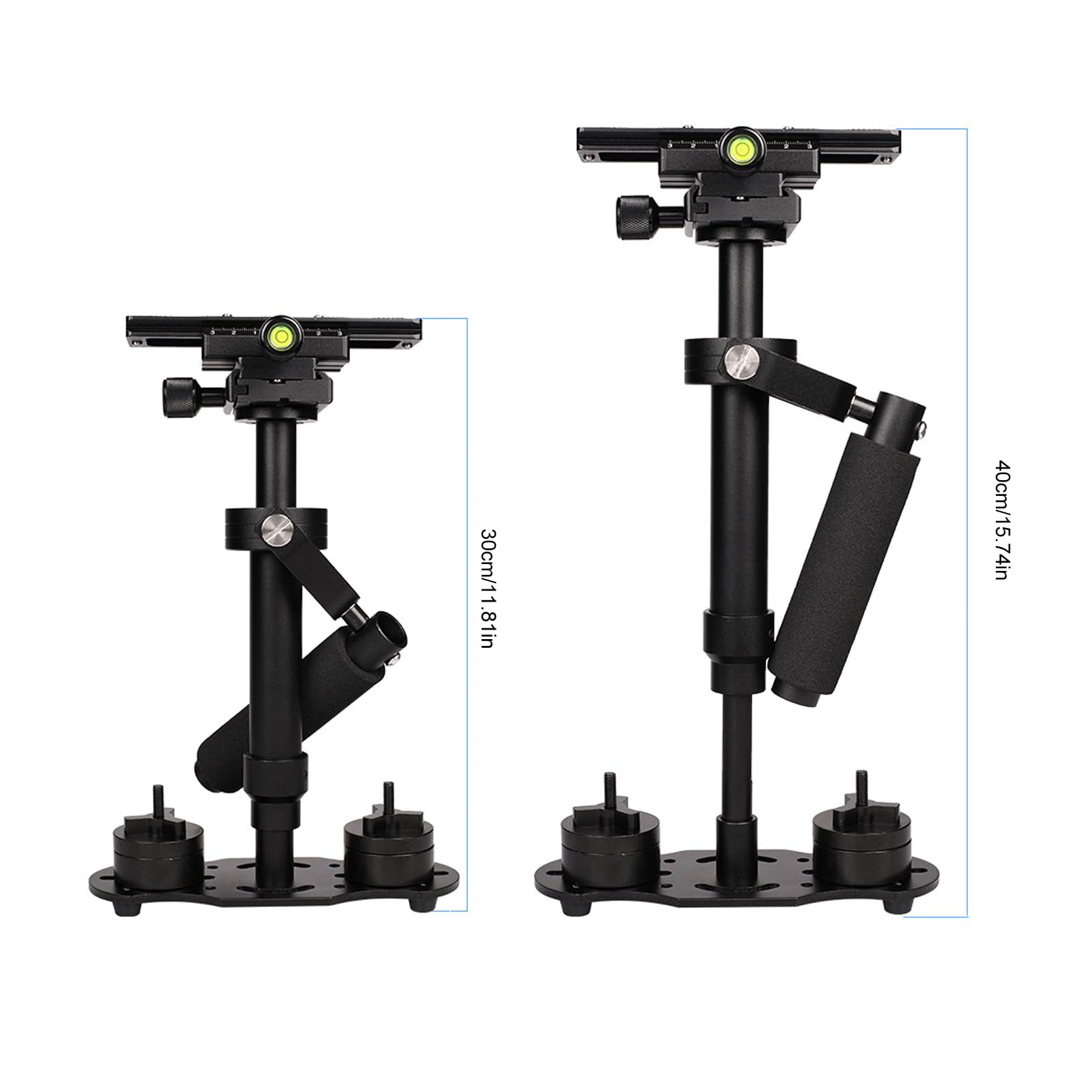 Estabilizador de cámara de Video, estabilizador antivibración para cámara réflex Digital de Mano con Barra de Equilibrio de Altura Ajustable, balanceo rápido de 3 Ejes para videocá