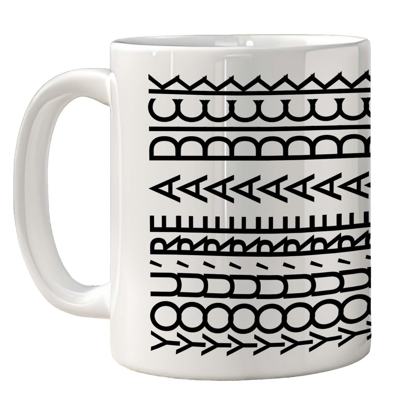 Funny Mug for Men Women - You're A D*ck - Rude Sarcastic Slogan Gifts for Work Colleagues, Crude Fun Novelty Joke Gag Gift Humour Birthday Friends, 11oz White Ceramic Premium Mugs Cup