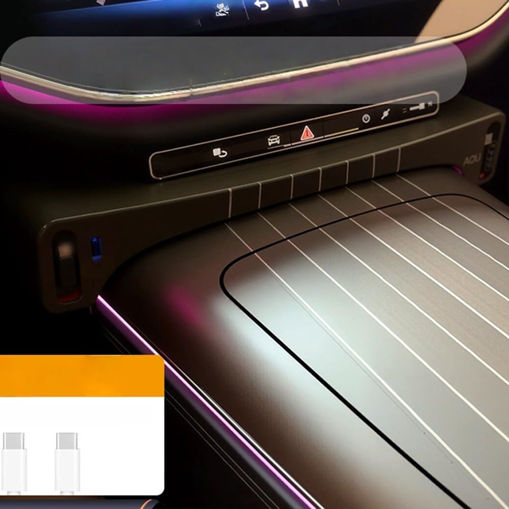 Base de carga rápida para consola central para Mercedes para Benz Clase E 2024-2026, cargador de expansión USB con múltiples puertos (B)