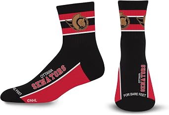 For Bare Feet NHL mens Lil Deuce Quarter Sock