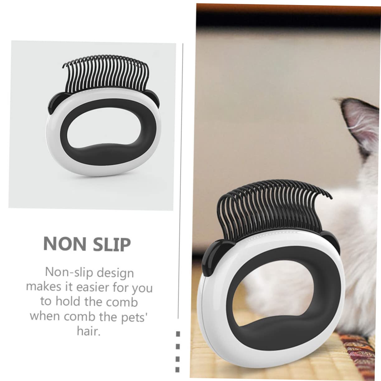 BESPORTBLE 4pezzi Pettine Per Rimozione Pelo Gatto e Cane Spazzola Per Toelettatura Facile Da Usare Comoda e Morbida Accessorio Per Animali Domestici Per Rimuovere Grovigli e Sfoltire Pelo