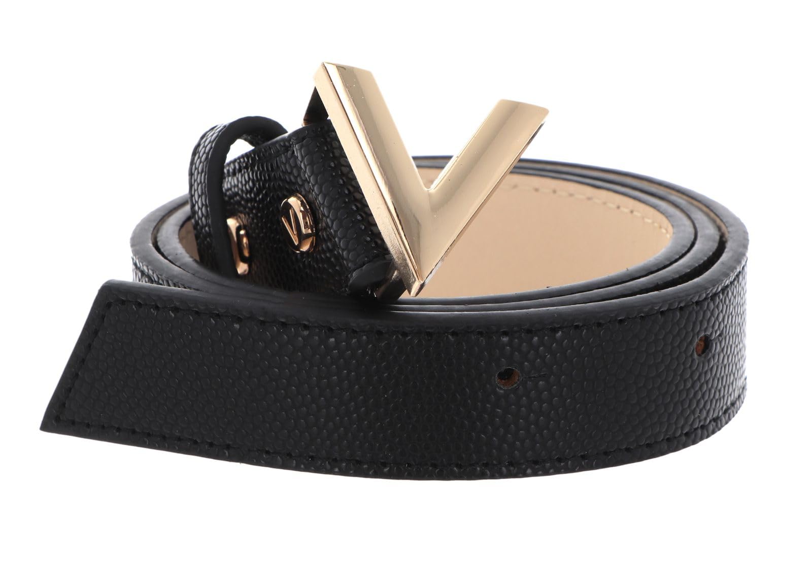 Valentino Women's Nero/Oro Divina Belt, 85Cm